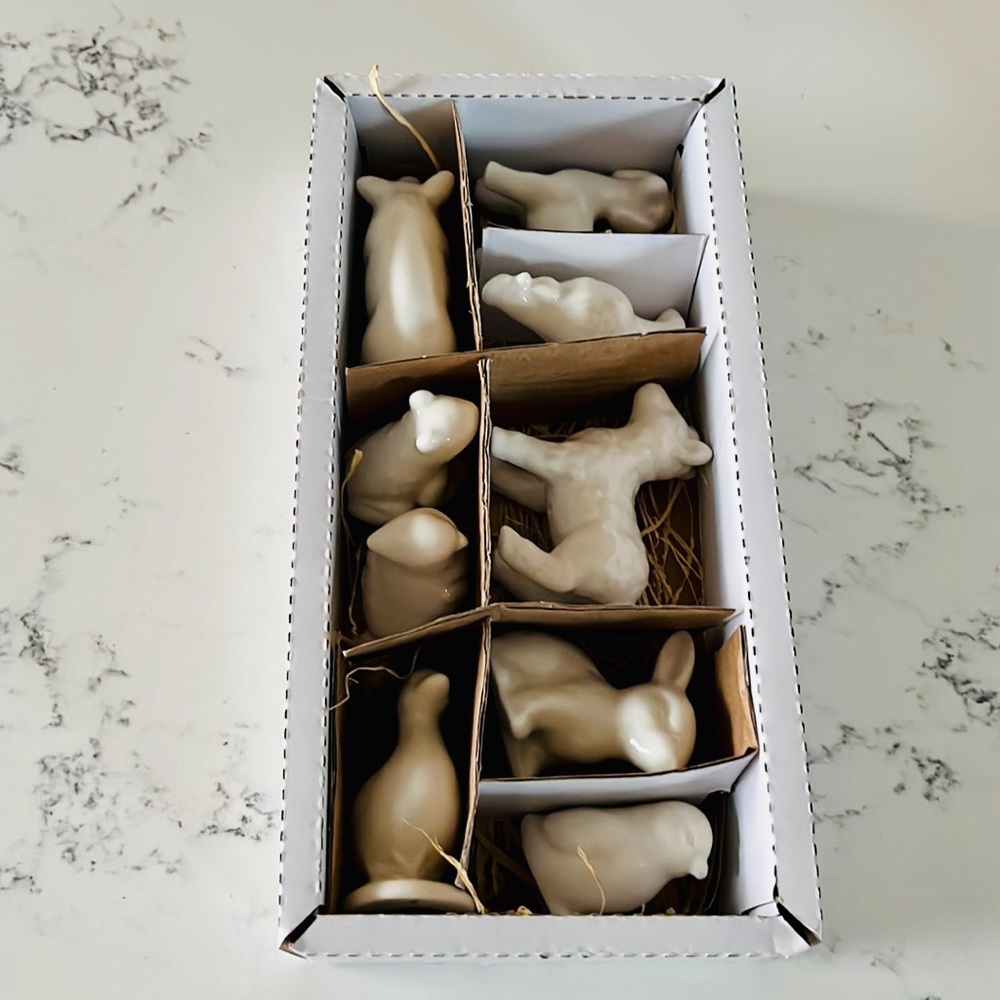 Creative Co-Op Stoneware Barnyard Animals Set of 9 - Picture 8 of 12